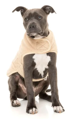 FuzzYard Beige Teddy Wrap Vest