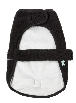 FuzzYard Black Teddy Wrap Vest