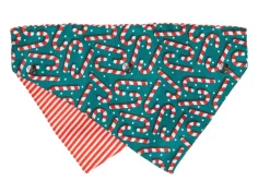 FuzzYard Candy Cane Green Bandana