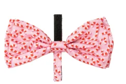FuzzYard Candy Cane Pink Bowtie