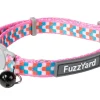 FuzzYard Cat Collar - Groovelock - Orange/Pink