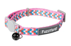 FuzzYard Cat Collar - Groovelock - Orange/Pink