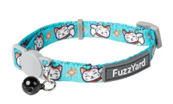 FuzzYard Cat Collar - Lucky Fur-Tune - Teal