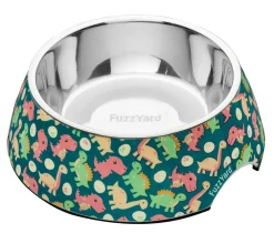 FuzzYard Dinosaur Land Easy Feeder Pet Bowl