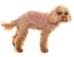 FuzzYard Dusty Pink Teddy Wrap Vest