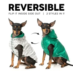 FuzzYard Flipside Raincoat - Green/Beige