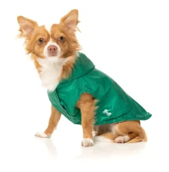 FuzzYard Flipside Raincoat - Green/Beige
