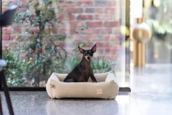 FuzzYard Life Bed - Corduroy Bed - Sandstone