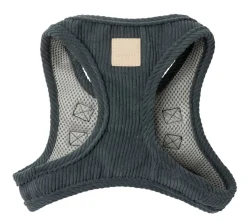 FuzzYard Life Corduroy Step In Harness - Slate Grey