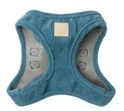 FuzzYard Life Corduroy Step In Harness - French Blue