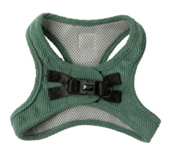 FuzzYard Life Corduroy Step In Harness - Myrtle Green