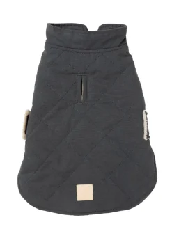 FuzzYard Life Quilted Cotton Wrap Vest - Slate Grey