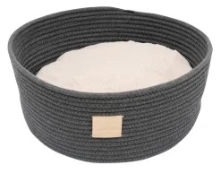 FuzzYard Life Rope Basket Bed - Slate Grey