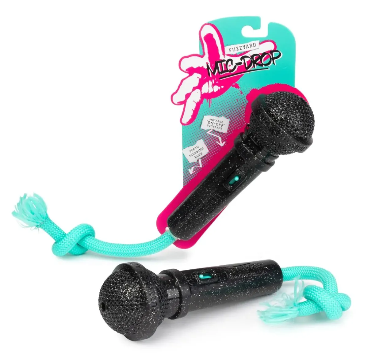 FuzzYard Mic Drop - Interactive Chew Toy
