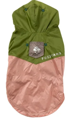 FuzzYard Ormond Raincoat - Olive/Pink