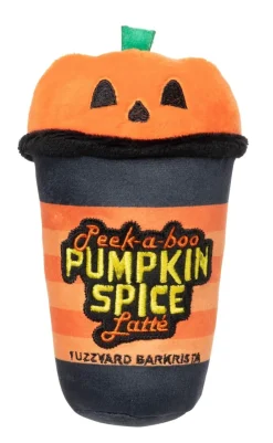 FuzzYard Peek-A-Boo Pumpkin Spice Latte - Dog Toy