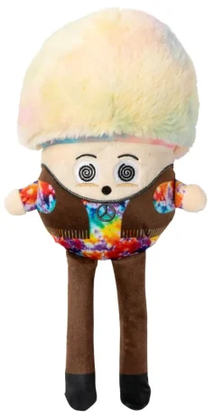 FuzzYard Rainbow Mushroom - Fun-Guy Dog Toy
