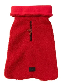 FuzzYard The Cosy Snood Coat - Cherry Red