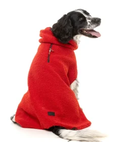FuzzYard The Cosy Snood Coat - Cherry Red