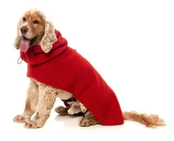 FuzzYard The Cosy Snood Coat - Cherry Red