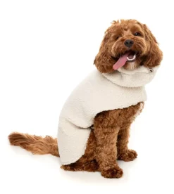 FuzzYard The Cosy Snood Coat - Eggshell