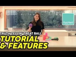FuzzYard Truth Tellin' Treat Ball - Interactive Chew Toy