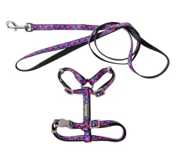 FuzzYard Wild One Bubblegum - Cat Walking Set