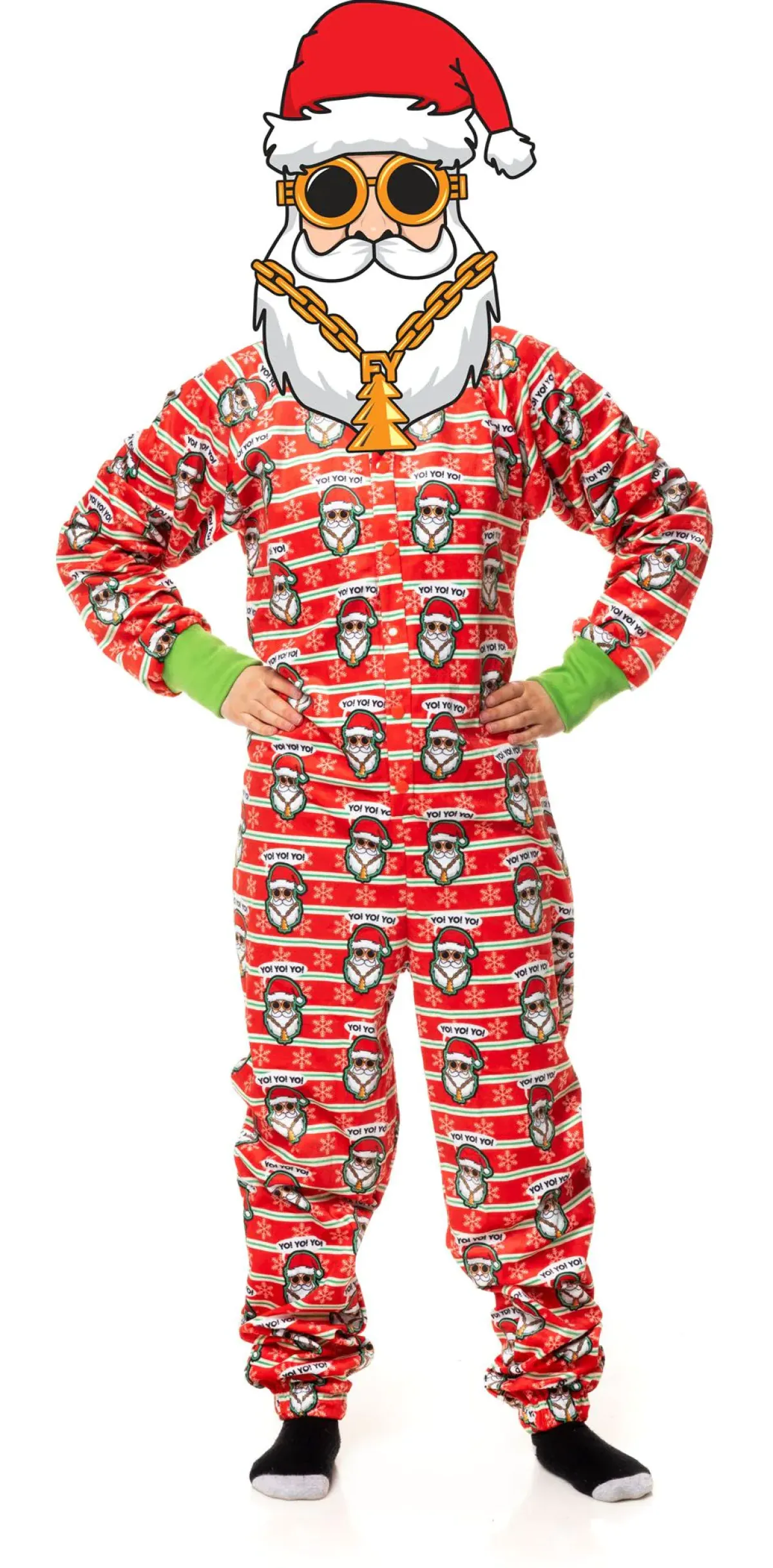 FuzzYard Yo! Santa Onesies